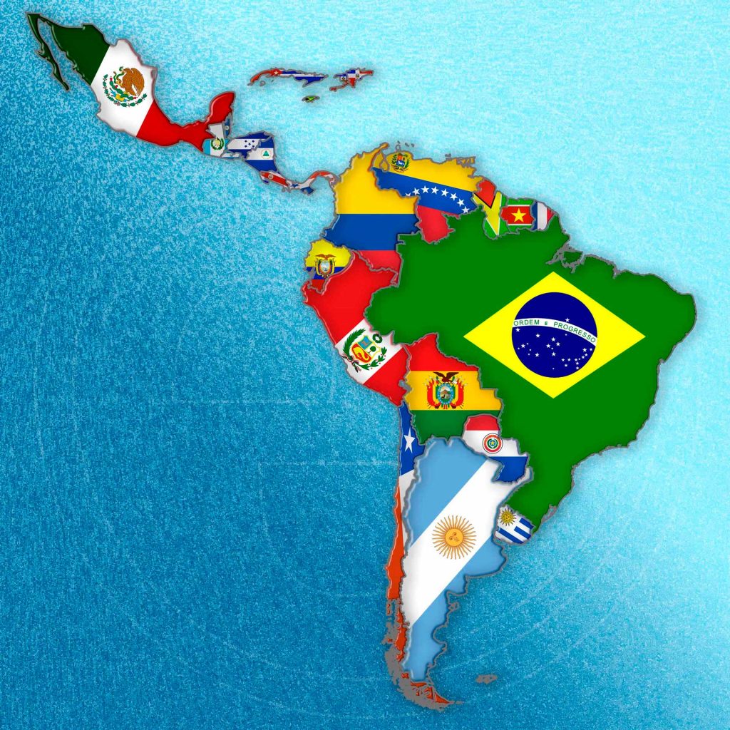 mapa de latinoamerica