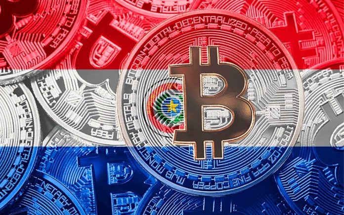 bitcoin con bandera paraguaya