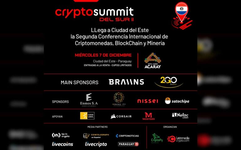 Crypto Summit del Sur: llega la segunda edición de la conferencia más importante de Criptomonedas, Minería y BlockChain del Paraguay